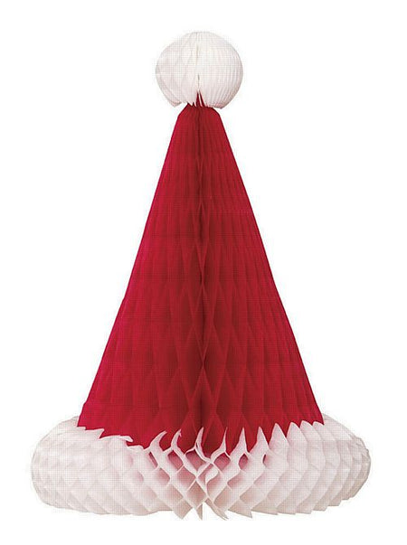 Click to view product details and reviews for Santa Hat Honeycomb Centrepiece 304cm.