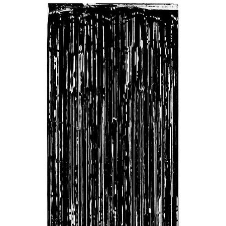 Black Shimmer Curtain Flame Retardant 24m