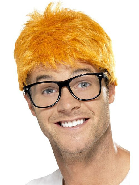Click to view product details and reviews for 90s Tv Host Ginger Wig And Glasses.