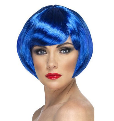 Blue Babe Bob Wig