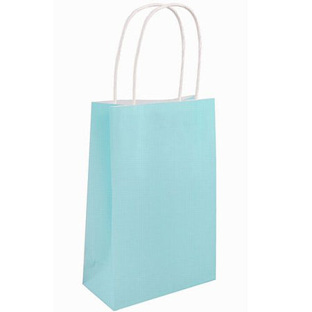 Light Blue Paper Party Bags 21cm Each