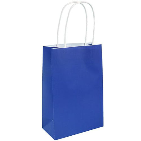 Royal Blue Paper Party Bags 21cm Each
