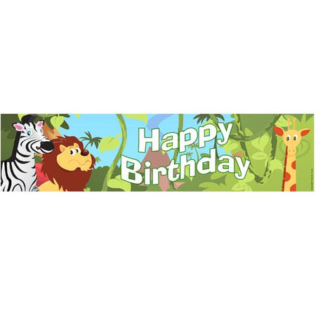 Wildlife Happy Birthday Banner 12m