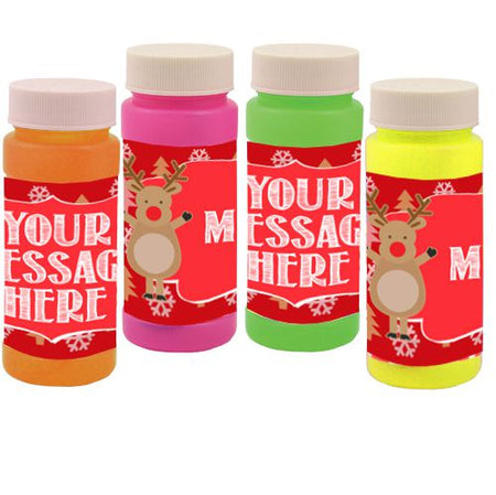 Personalised Bubbles Rudolph Christmas Pack Of 6