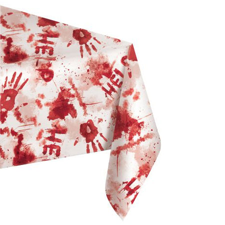 Click to view product details and reviews for Sinister Surgery Bloody Plastic Tablecloth 26m.