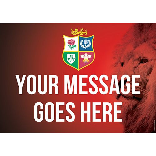 Lions Rugby Poster - A3