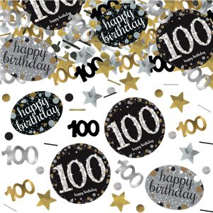 Click to view product details and reviews for Gold Celebration 100th Birthday Confetti 34g Pack Of 3.