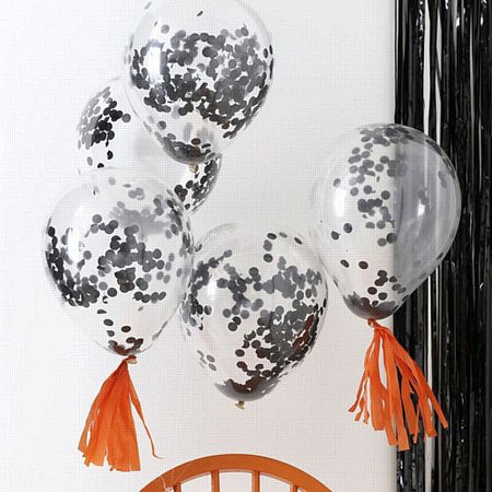 Click to view product details and reviews for Black Confetti Balloons 12 Pack Of 6.