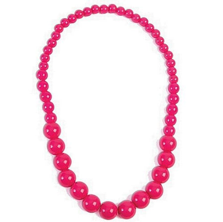 Pink Pop Art Bead Necklace