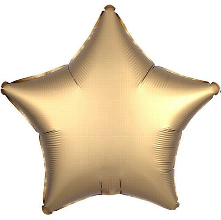 Gold Satin Finish Star Foil Balloon 18