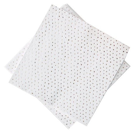 Click to view product details and reviews for Rose Gold Foiled Spotty Napkins Pack Of 16.