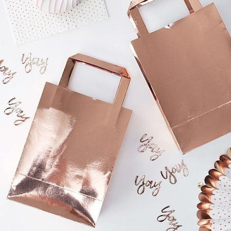 Rose Gold Party Bags Pack Of 5