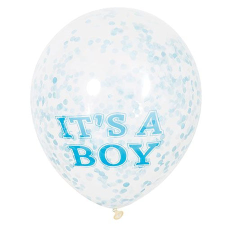Click to view product details and reviews for Its A Boy Confetti Balloons 12 Pack Of 6.