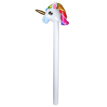Click to view product details and reviews for Inflatable Unicorn Hobby Horse 110m.