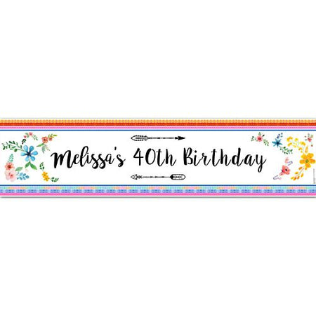 Click to view product details and reviews for Boho Festival Personalised Banner 12m.