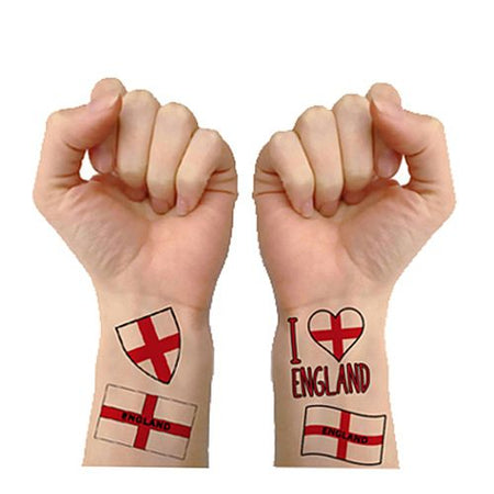 England Tattoos Sheet Of 16