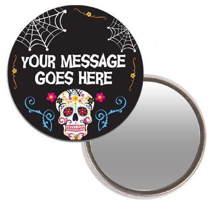 Click to view product details and reviews for Personalised Pocket Mirror Day Of The Dead.
