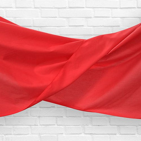 Red Fabric Drapes 11m Wide Per Metre