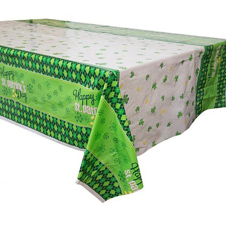 Click to view product details and reviews for St Patricks Clover Plastic Tablecloth 213m.