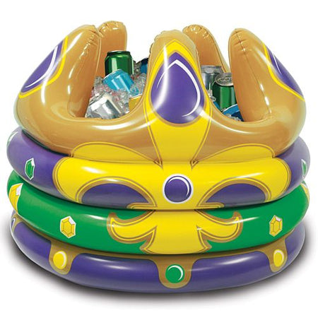 Giant Inflatable Mardi Gras Crown Drinks Cooler 61cm