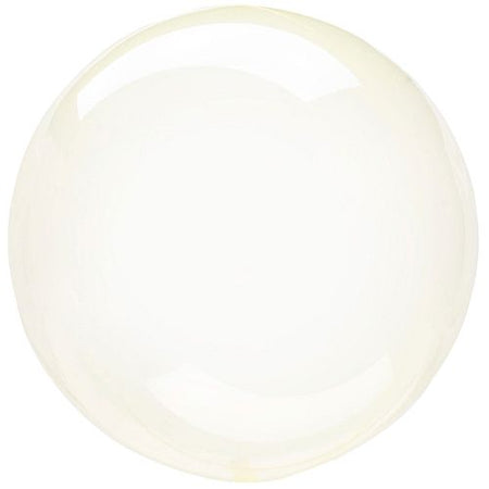 Clear Yellow Bubble Round Balloon 18