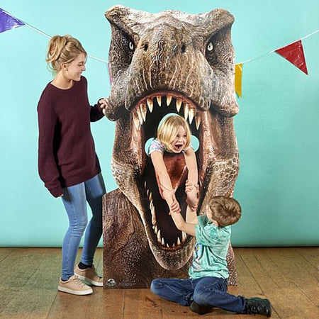 Click to view product details and reviews for Jurassic World T Rex Dinosaur Stand In Photo Prop 188m.