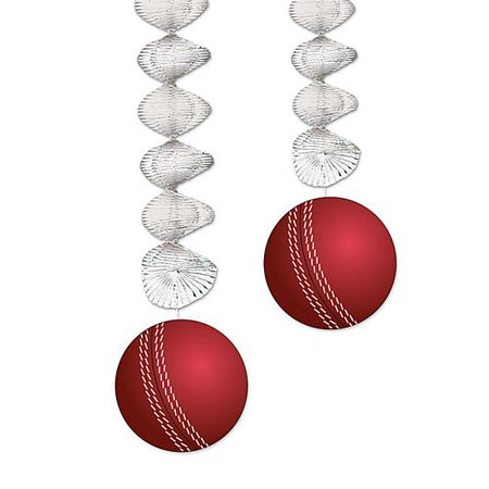 Click to view product details and reviews for Cricket Ball Dangler Decorations 76cm Pack Of 2.