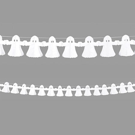 Halloween Ghost Paper Garland Decoration 4m