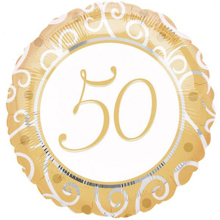 Click to view product details and reviews for 50th Anniversary Foil Balloon 18.