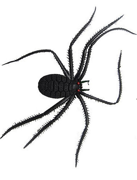 Long Legged Rubber Spider Prop Decoration 26cm