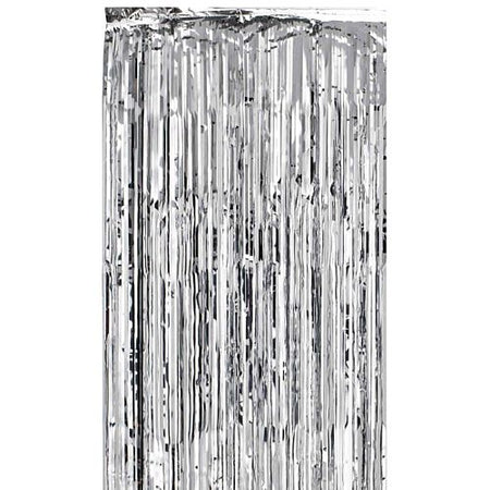 Silver Shimmer Curtain Flame Retardant 24m