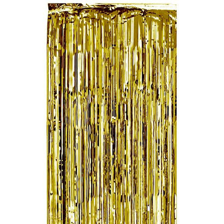Click to view product details and reviews for Gold Shimmer Curtain Flame Retardant 27m.