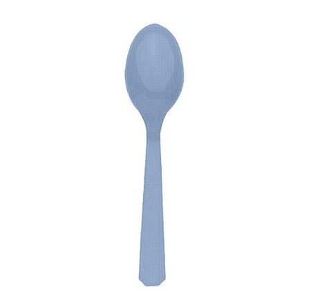 Click to view product details and reviews for Light Blue Plastic Spoons Pack Of 20.