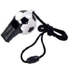 Football Design Whistle Assorted Colours