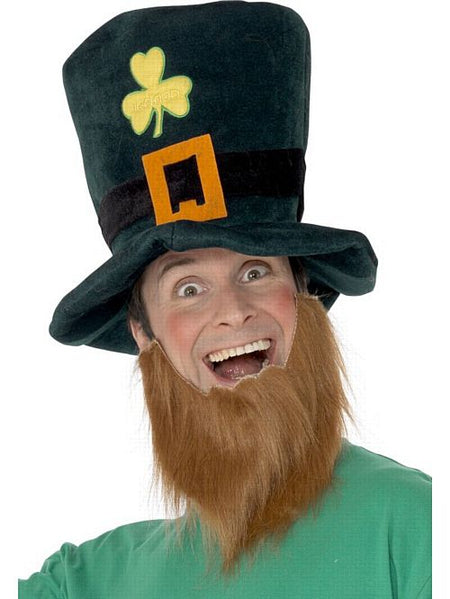 Click to view product details and reviews for Irish Leprechaun Hat With Attached Beard.