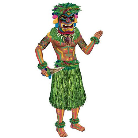 Click to view product details and reviews for Tiki Man Jointed Cutout Wall Decoration 96cm.