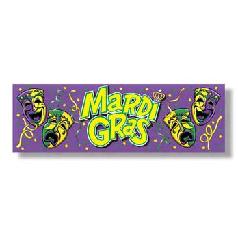 Mardi Gras Pvc Banner 15m