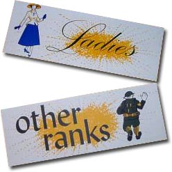 Click to view product details and reviews for 1940s Toilet Signs Ladies Gents.