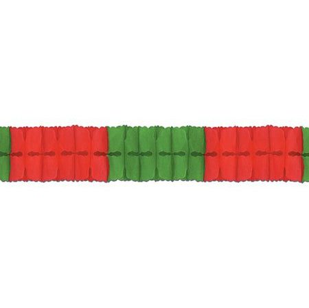Click to view product details and reviews for Red Green Tissue Paper Garland 4m.