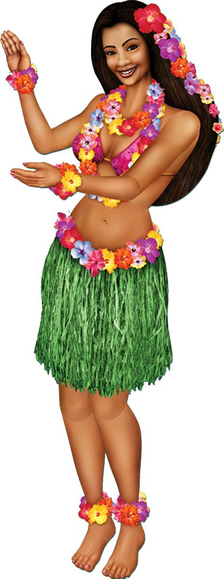 Click to view product details and reviews for Hula Girl Jointed Cutout Wall Decoration 96cm.