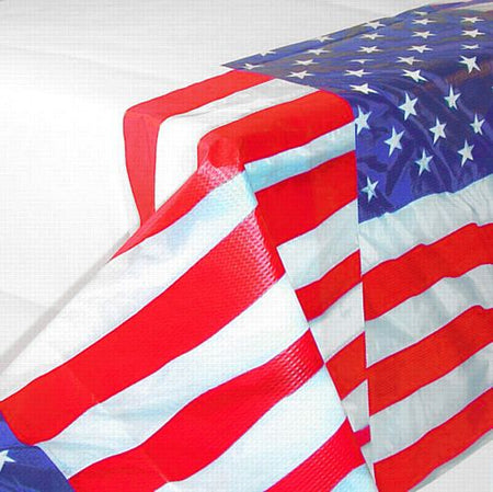 Click to view product details and reviews for American Flag Flying Colours Paper Tablecloth 28m.