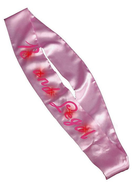 Click to view product details and reviews for 18 And Legal Flashing Sash.