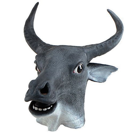 Grey Cow Mask