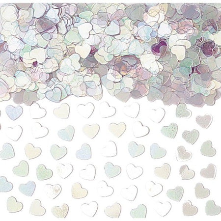 Click to view product details and reviews for Iridescent Sparkle Heart Confetti 14g.
