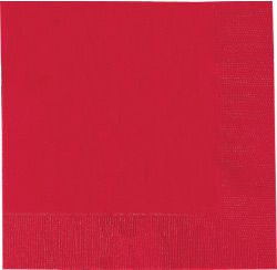 Red Luncheon Napkins 33cm Pack Of 50