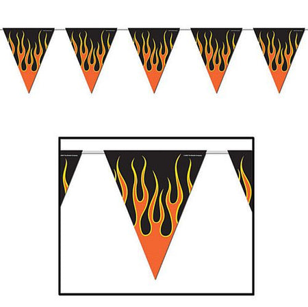Flame All Weather Bunting 37m 12 12 Flags