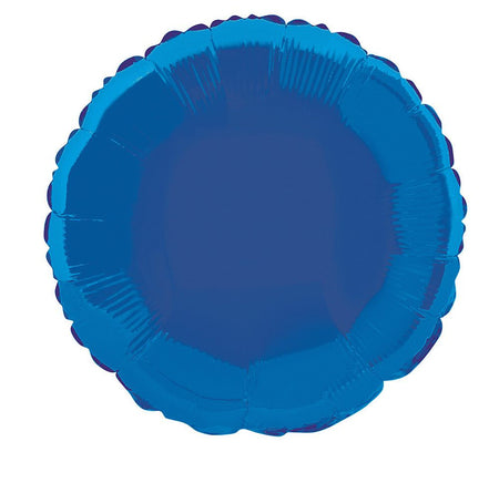 Blue Round Foil Balloon 18