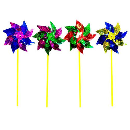 Click to view product details and reviews for Large Foil Windmill Assorted Colours 40cm Each.