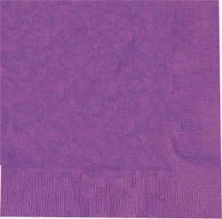 Purple Luncheon Napkins Pack Of 50 33cm