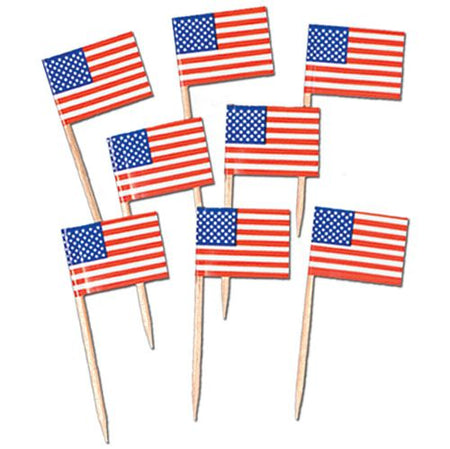 American Flag Picks Pack Of 50